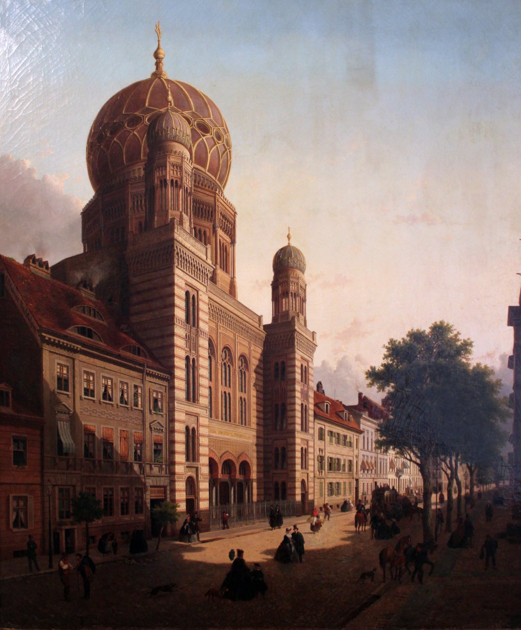 Nová synagoga na Oranienburger Strasse od Emil Pierre Joseph de Cauwer