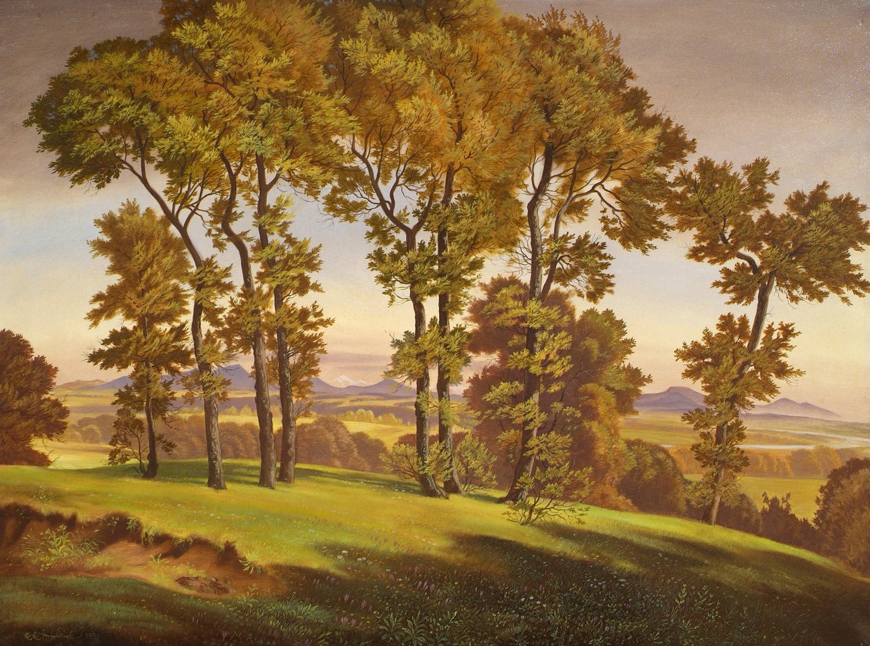 krajina se stromy od Emil Ernst Heinsdorff