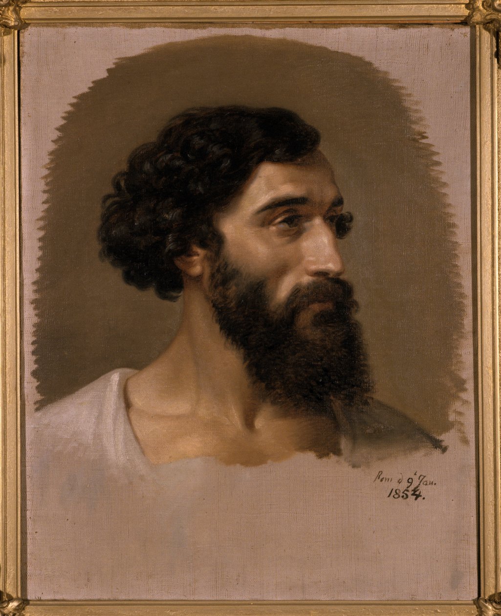 Hlava Římana, 1854 od Emil Jacobs