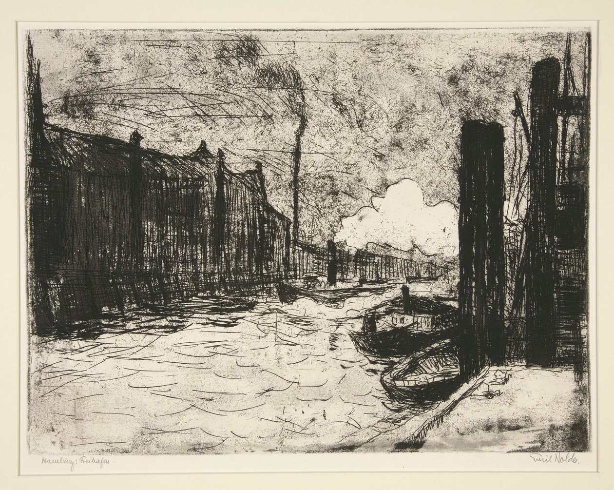 Hamburk, Freeport (Hamburský přístav) od Emil Nolde