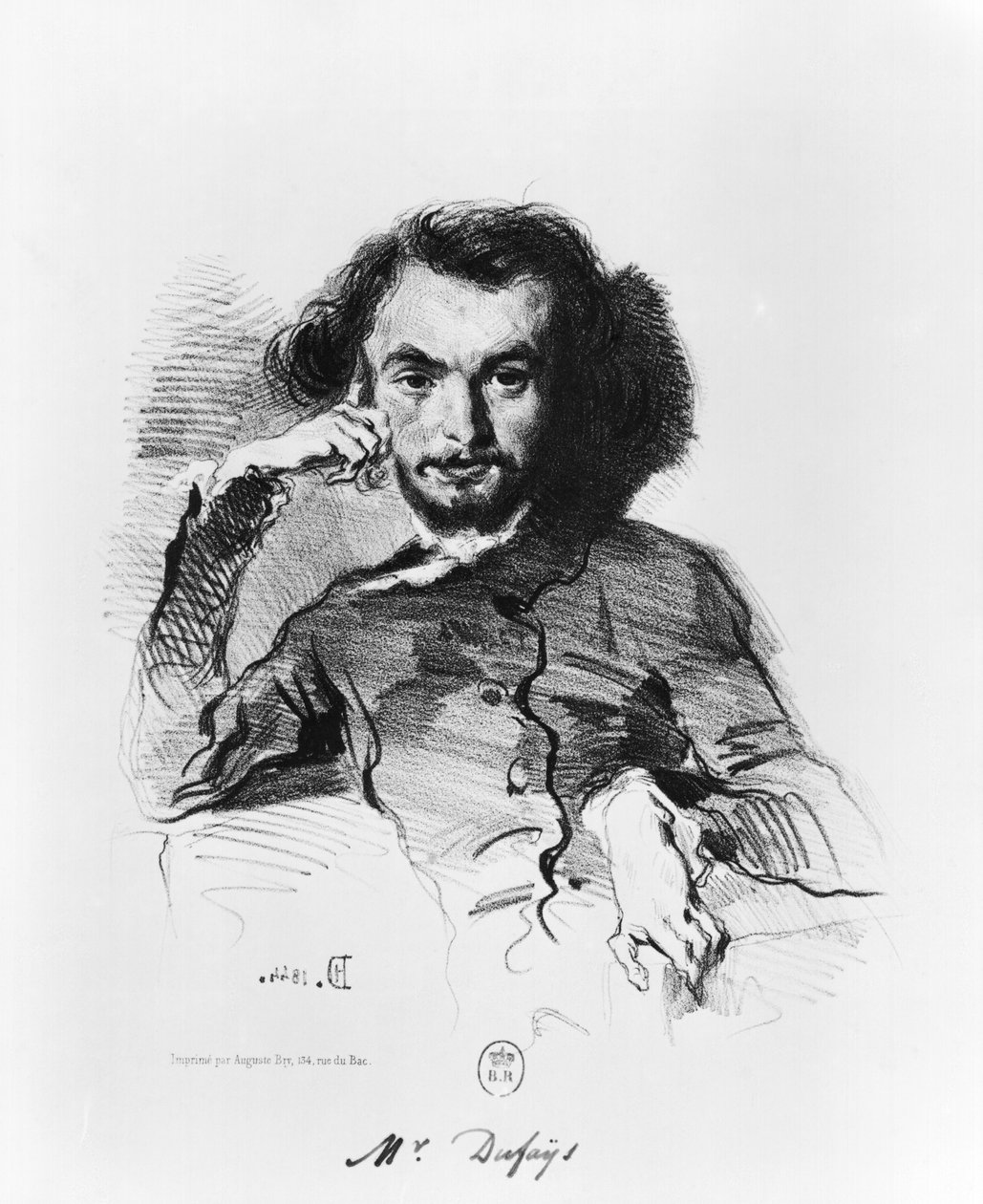 Charles Baudelaire (1821-67) 1844 od Emile Isidore Deroy
