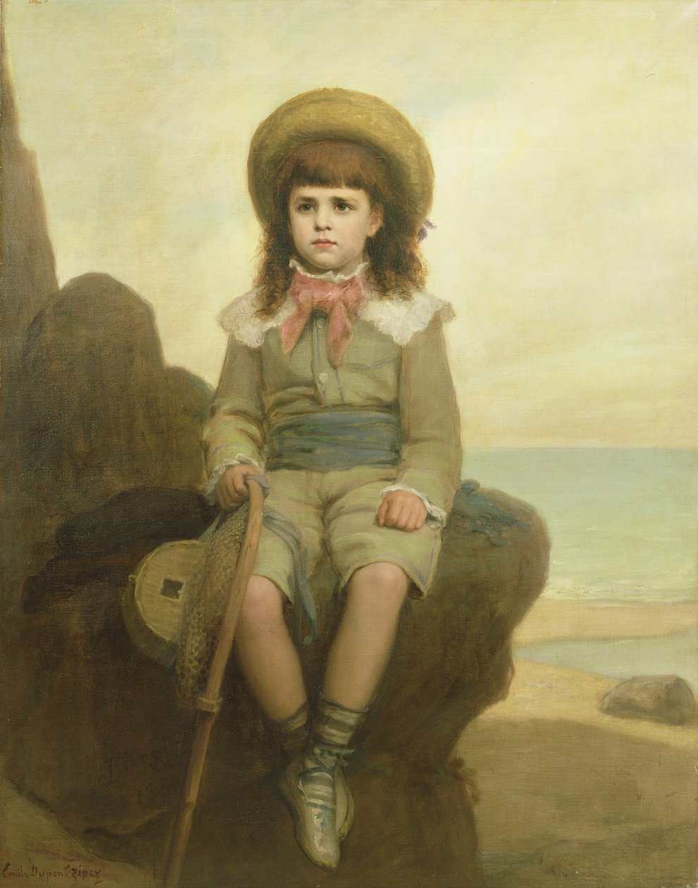 Chlapec na skále od Emile Dupont Zipcy