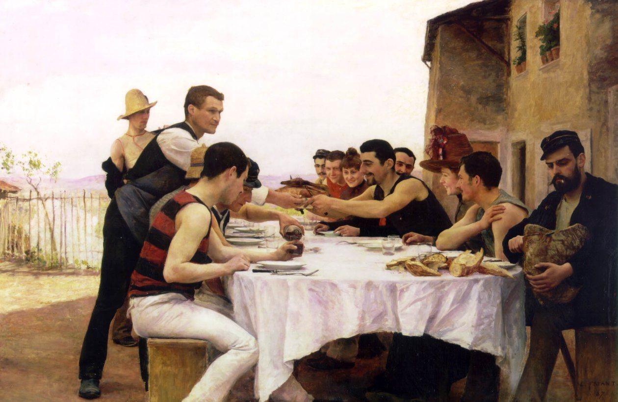 Meurthe vodácký večírek od Emile Friant