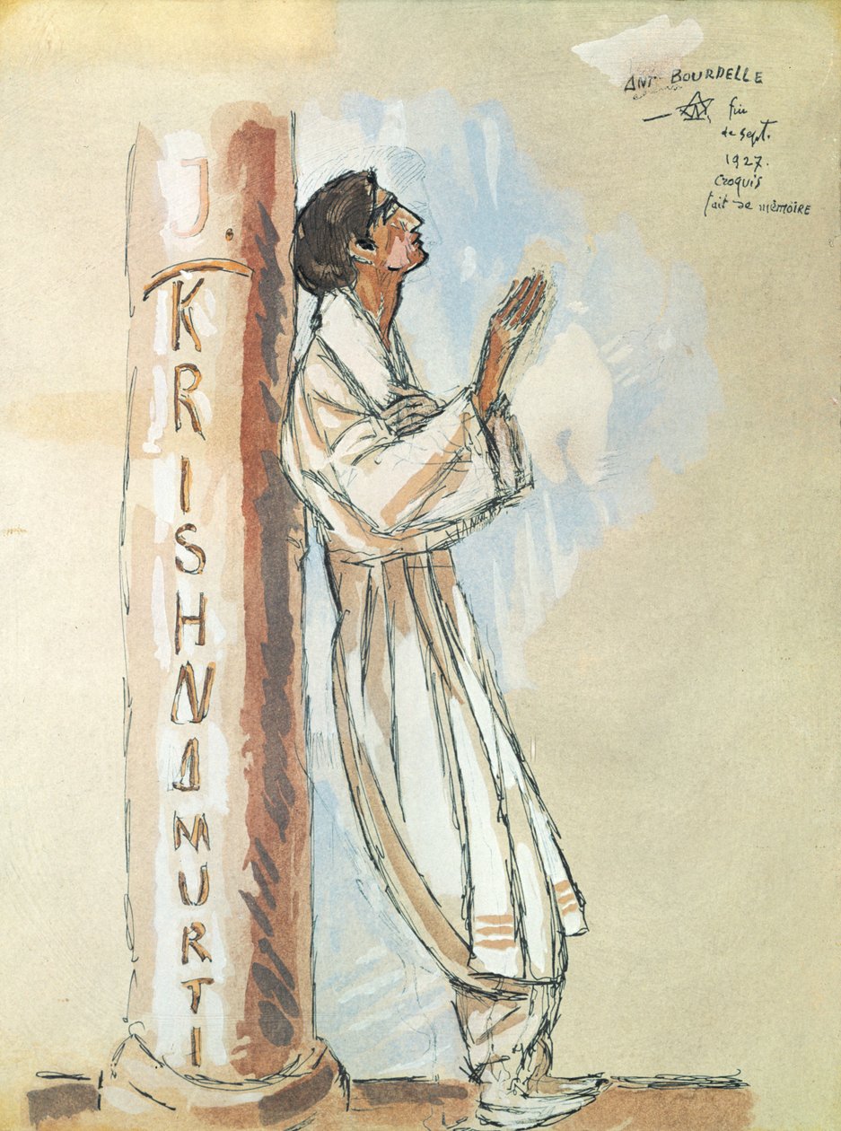 Krishnamurti, 1927 od Emile Antoine Bourdelle