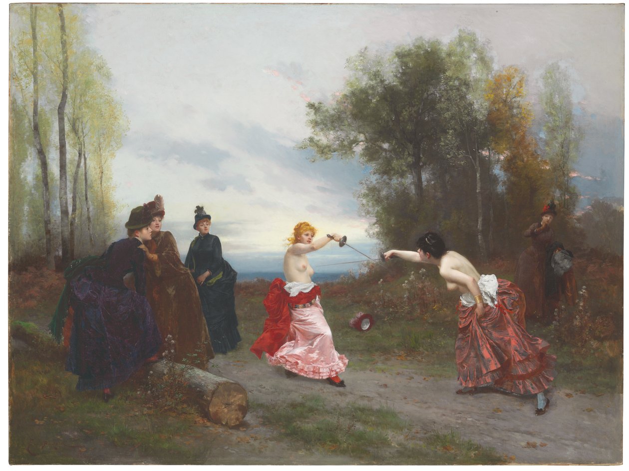 Souboj, 1884 od Emile Antoine Bayard