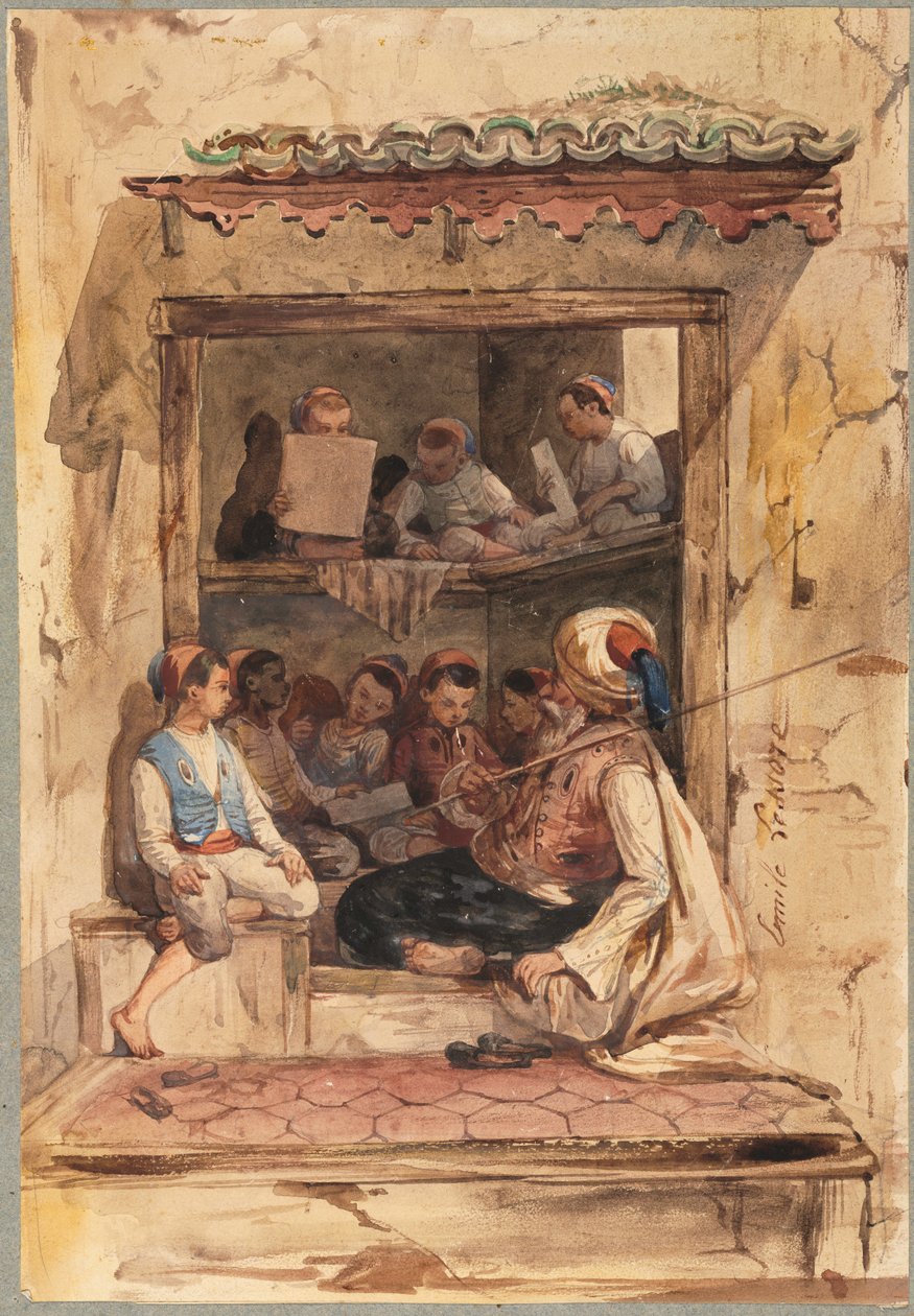 Chlapecká škola, 19. století. od Emile Aubert Lessoire