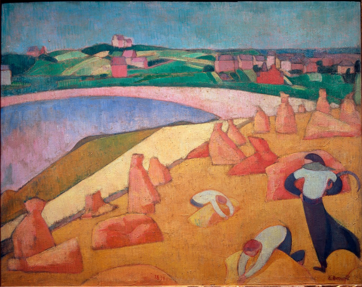 Čas sklizně u moře od Emile Bernard