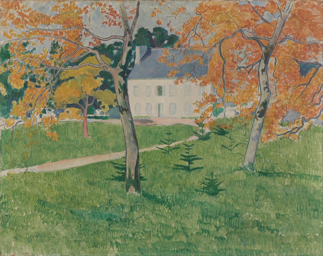 Dům mezi stromy- Pont-Aven od Emile Bernard