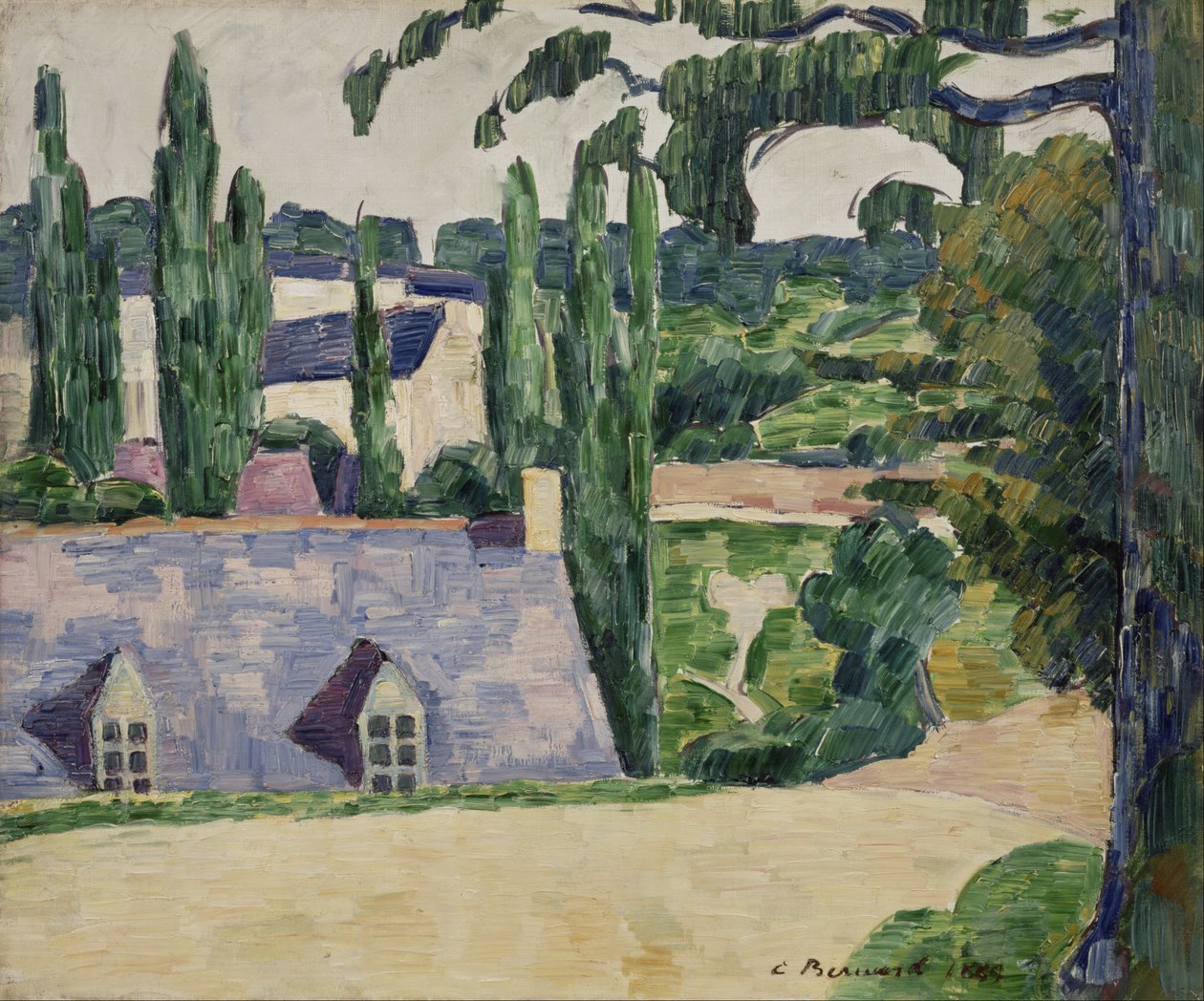 Krajina v Pont-Aven od Emile Bernard