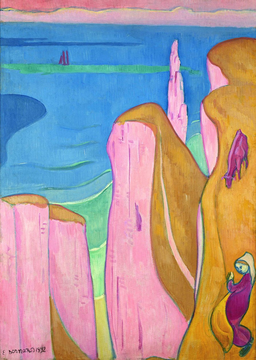 Les Falaises dYport, 1892. od Emile Bernard
