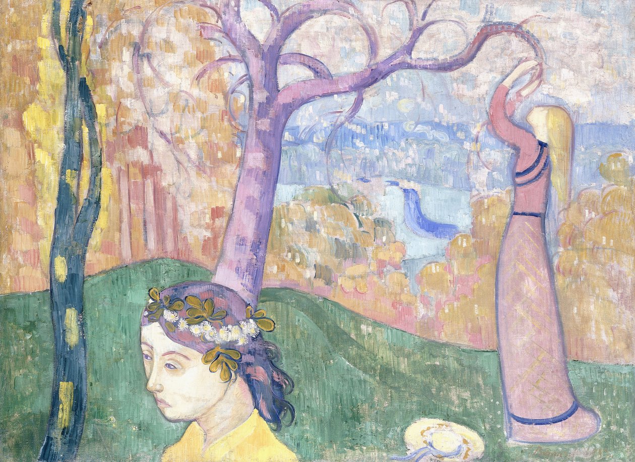 Madeleine v lese lásky, 1892 od Emile Bernard