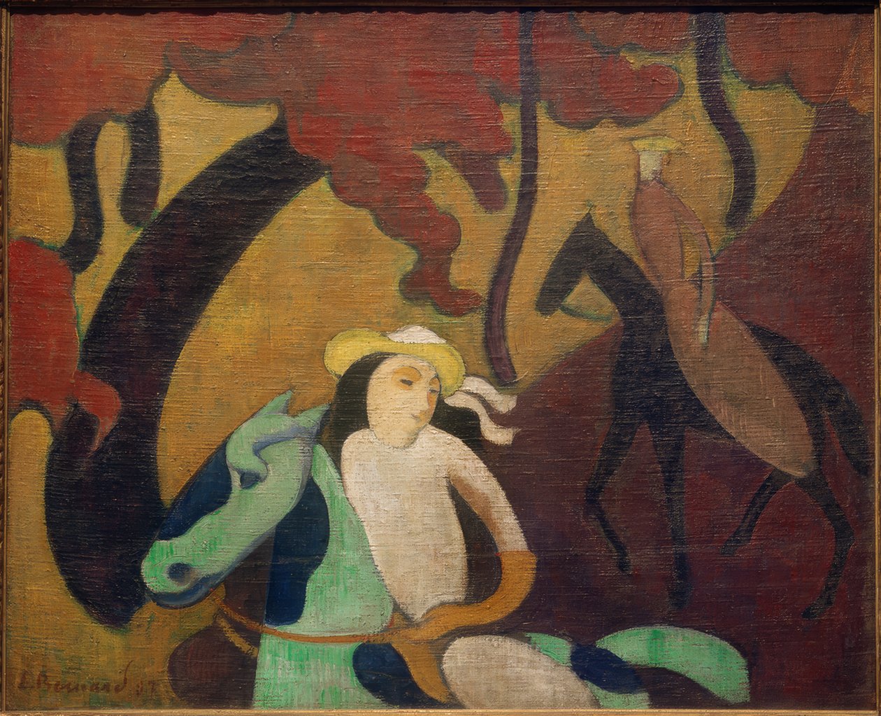 Jezdkyně na Robinsonově ostrově od Emile Bernard