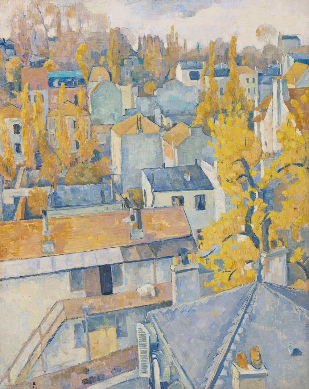 Pohled na střechu, 1890. od Emile Bernard