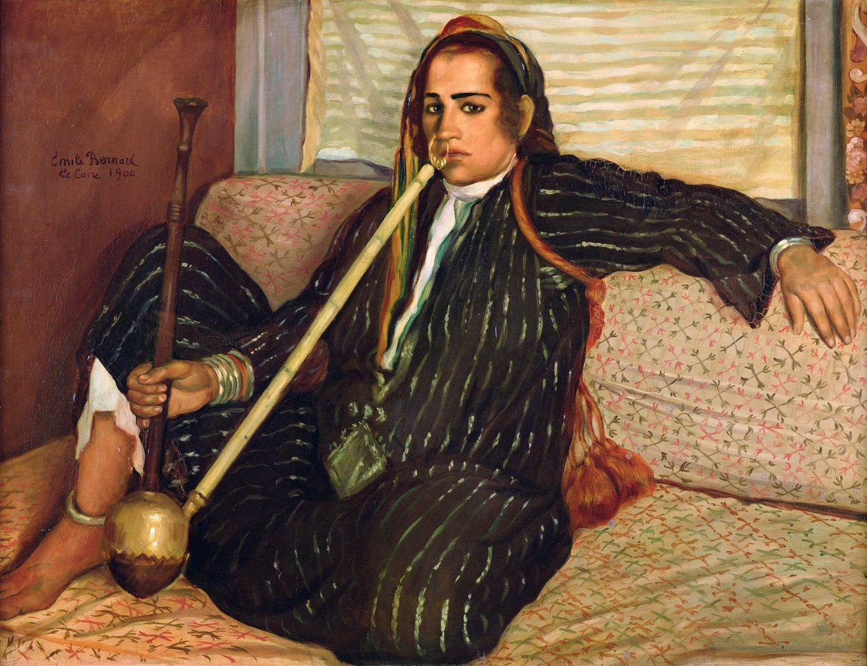 Smoking Haschich, 1900 od Emile Bernard