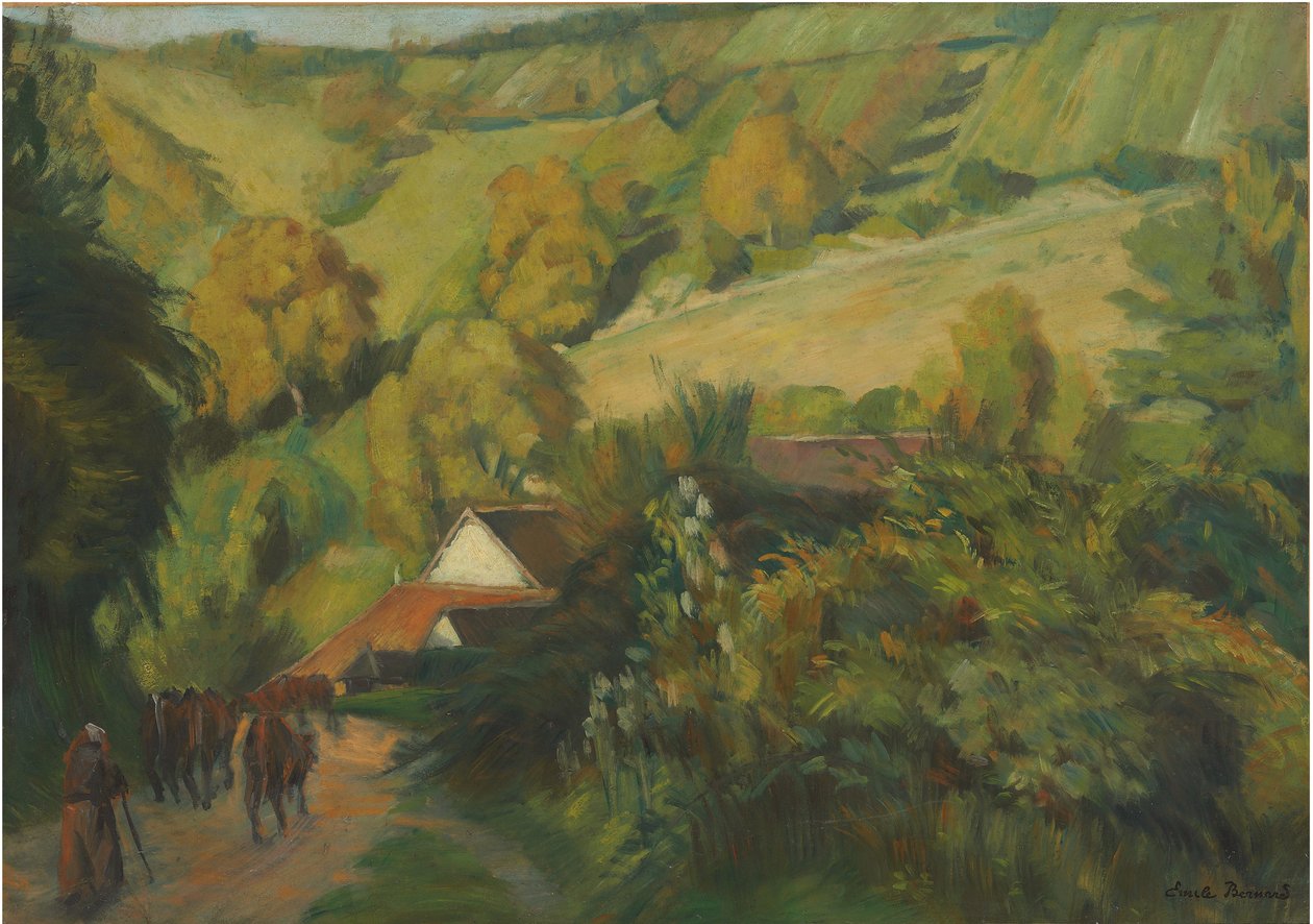 Sestup do Molosmes, 1907 od Emile Bernard