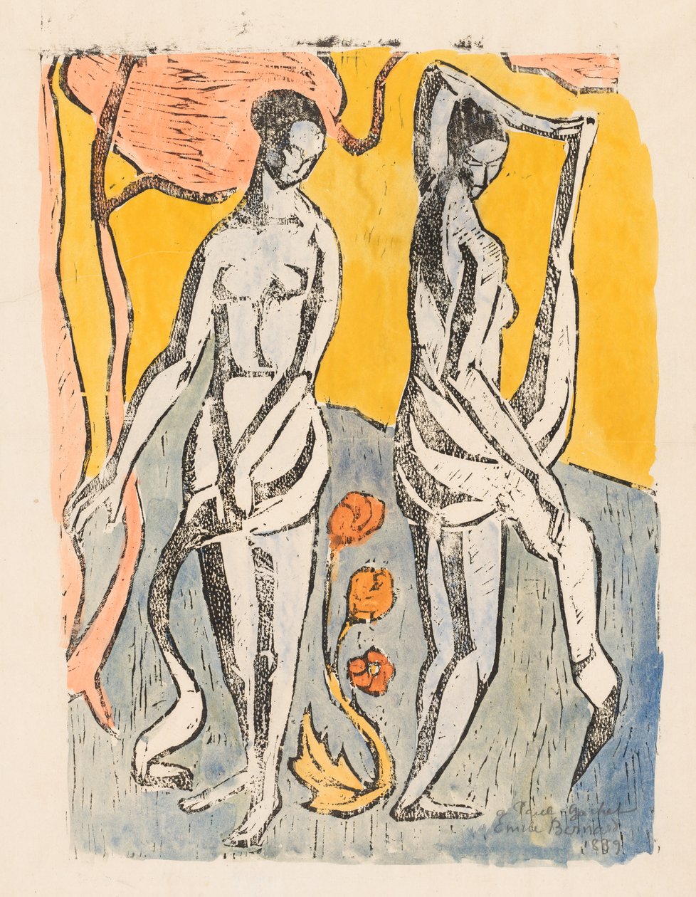 Nymfy od Emile Bernard