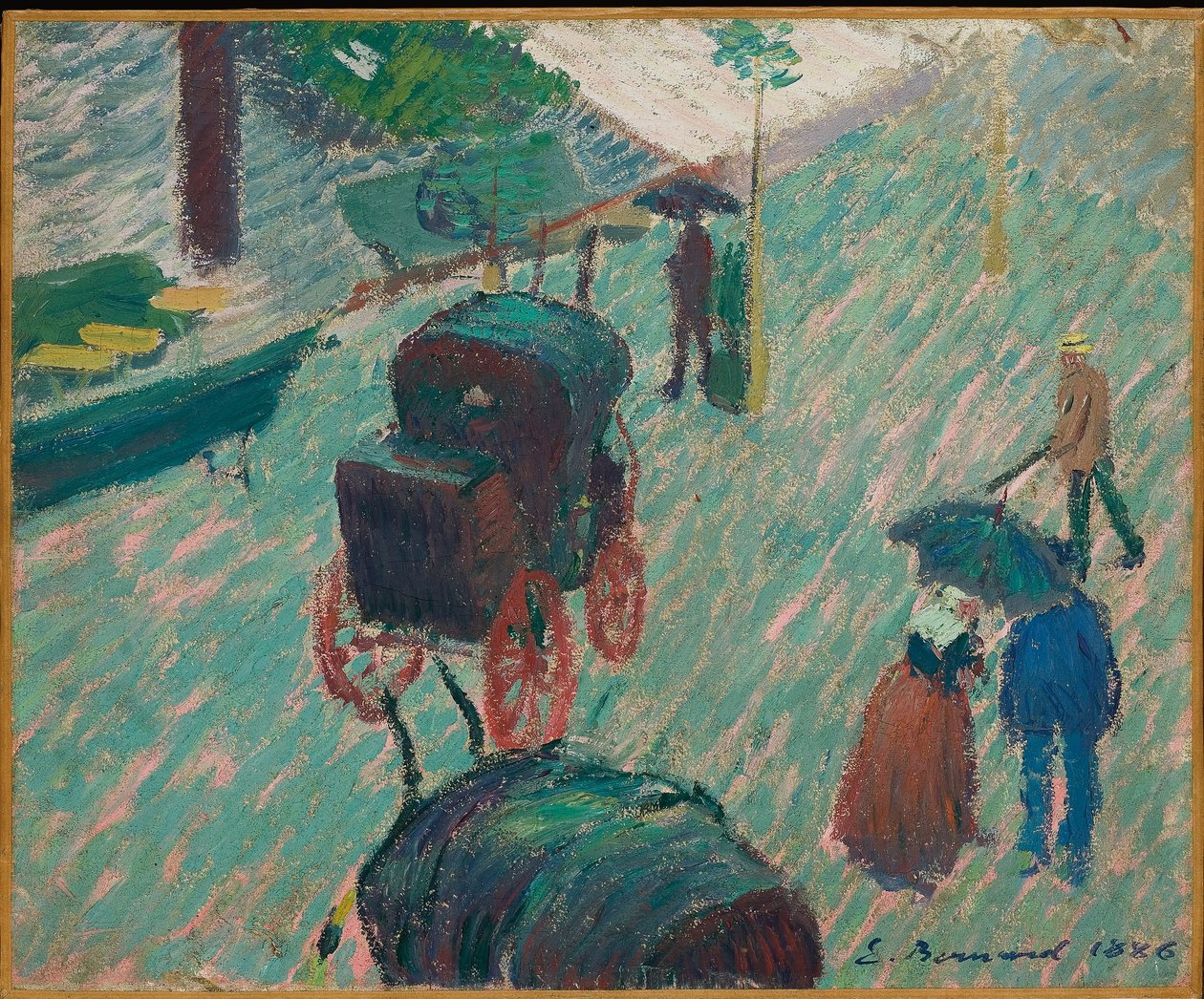 Veřejná zahrada, Mayenne, 1886 od Emile Bernard