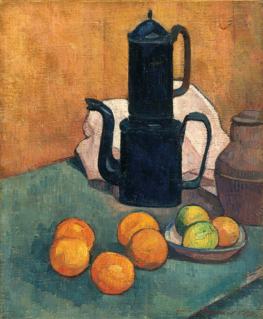 Modrá konvice na kávu od Emile Bernard