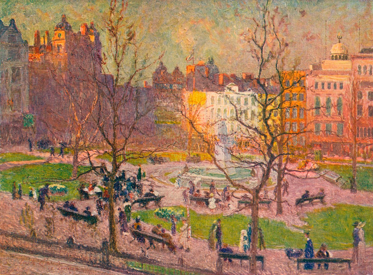 March Sunshine, Leicester Square, c1914 od Emile Claus