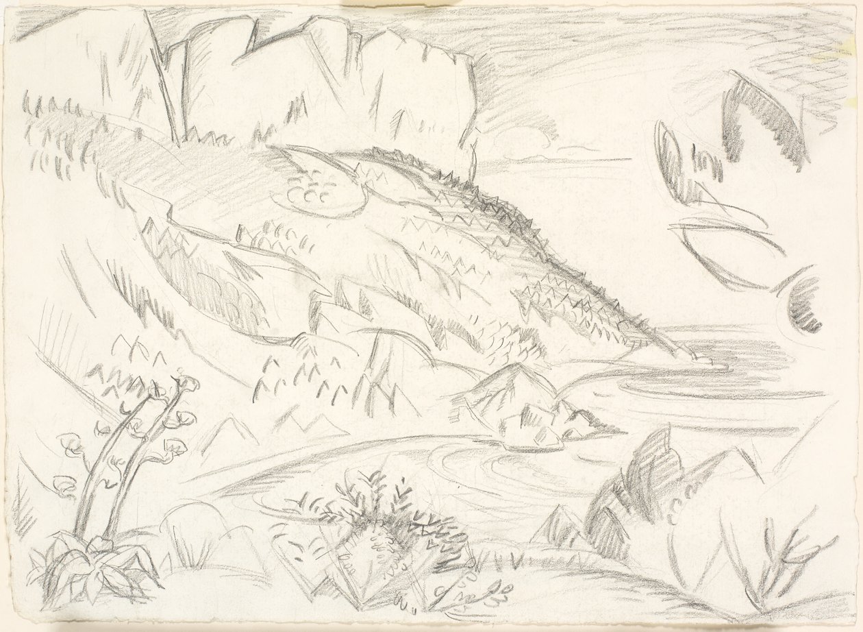 Čepice Canaille ved Cassis. od Emile Othon Friesz
