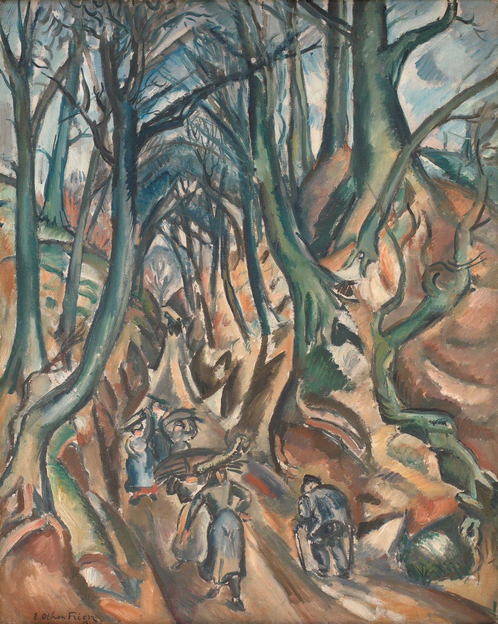 Potopená cesta v zimě od Emile Othon Friesz