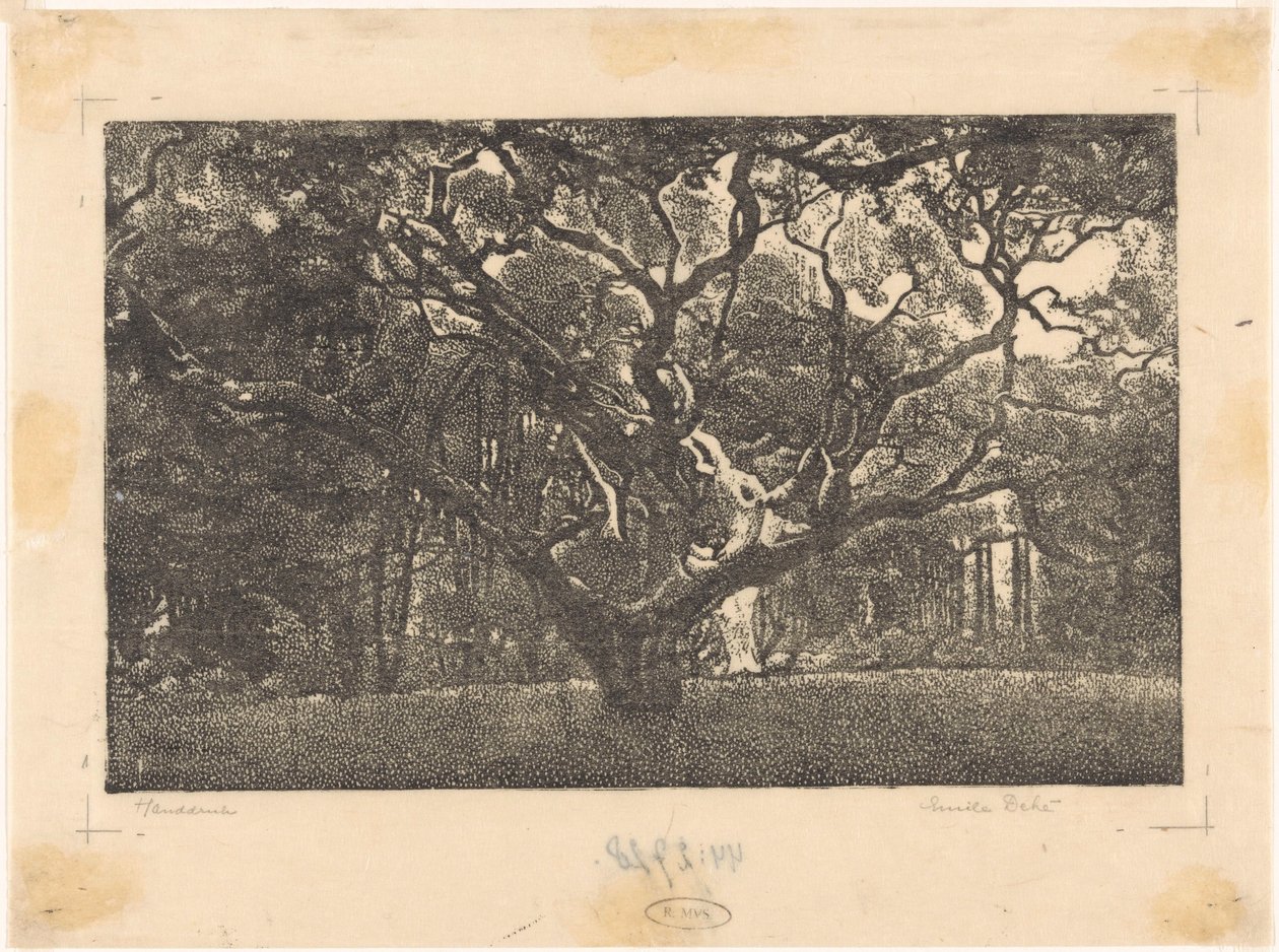 Les v horách od Emilius Wilhelmus Dehé (signed by artist)