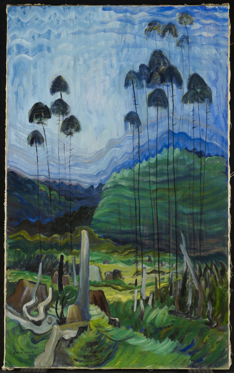 Stromy na obloze od Emily Carr