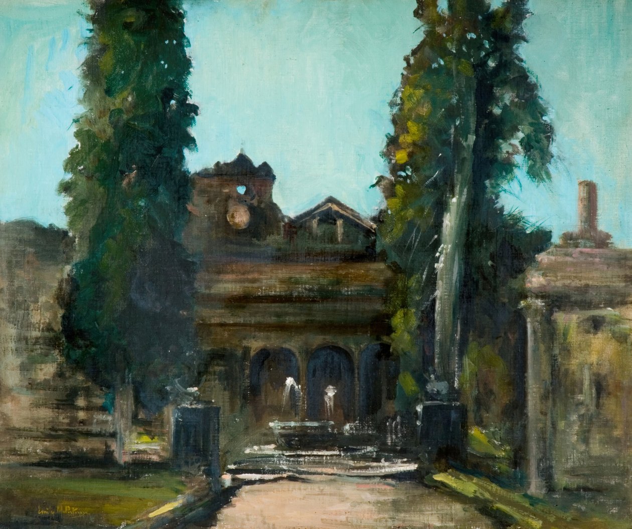 Diokleciánovy lázně, Řím, 1930. od Emily Murray Paterson