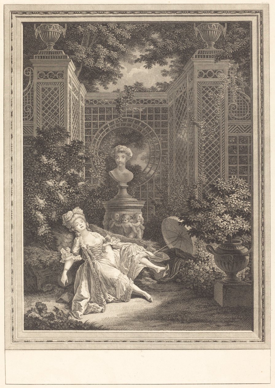 Poledne od Emmanuel Jean Nepomucène de Ghendt after Pierre Antoine Baudouin