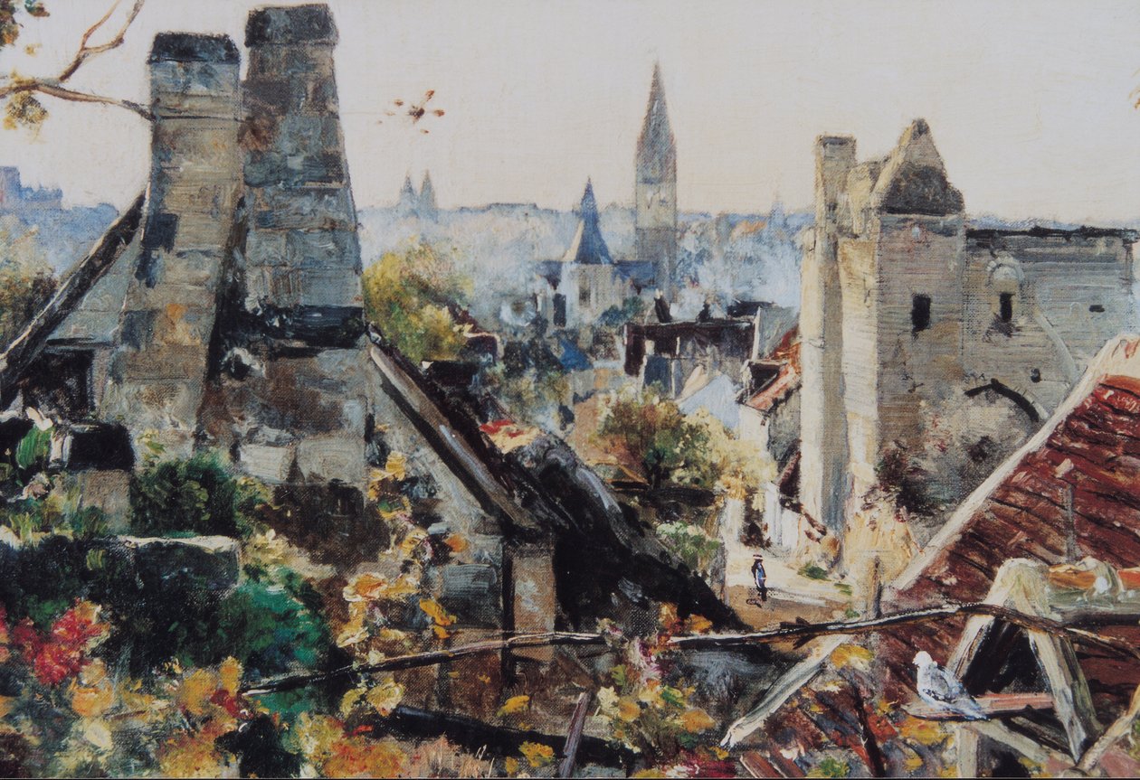 Beaulieu-lès-Loches říjen 1880-89 (olej na plátně) od Emmanuel Lansyer