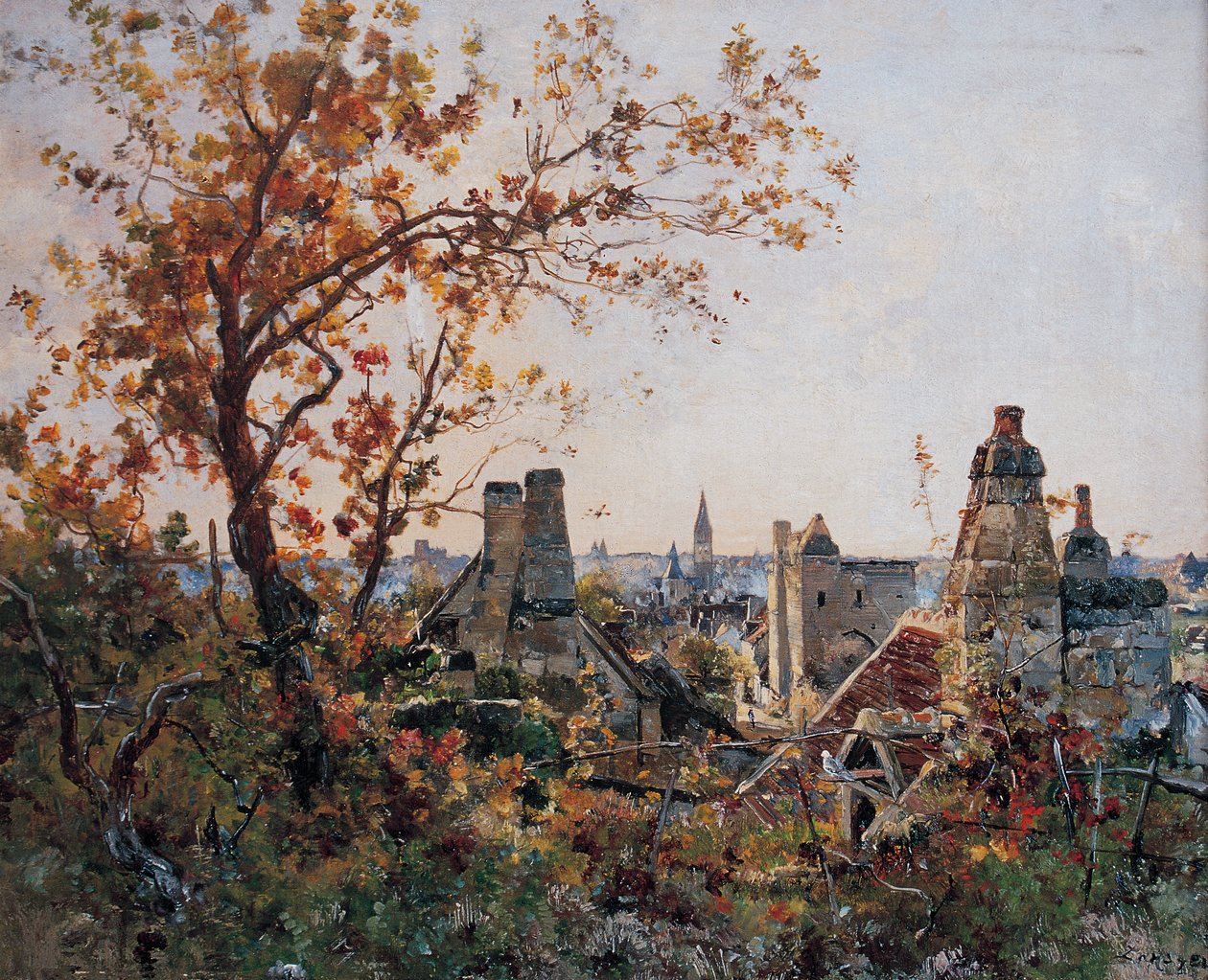 Beaulieu-lès-Loches, říjen 1886 (malba) od Emmanuel Lansyer