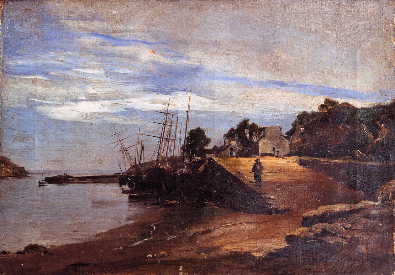 Douarnenez, Port Ru, lodě od Emmanuel Lansyer