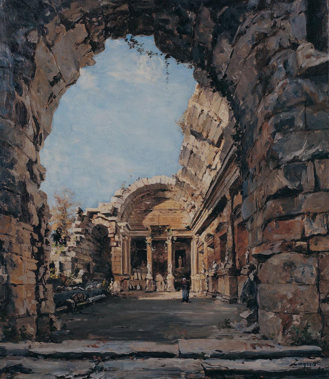 Chrám Diany, nîmes od Emmanuel Lansyer