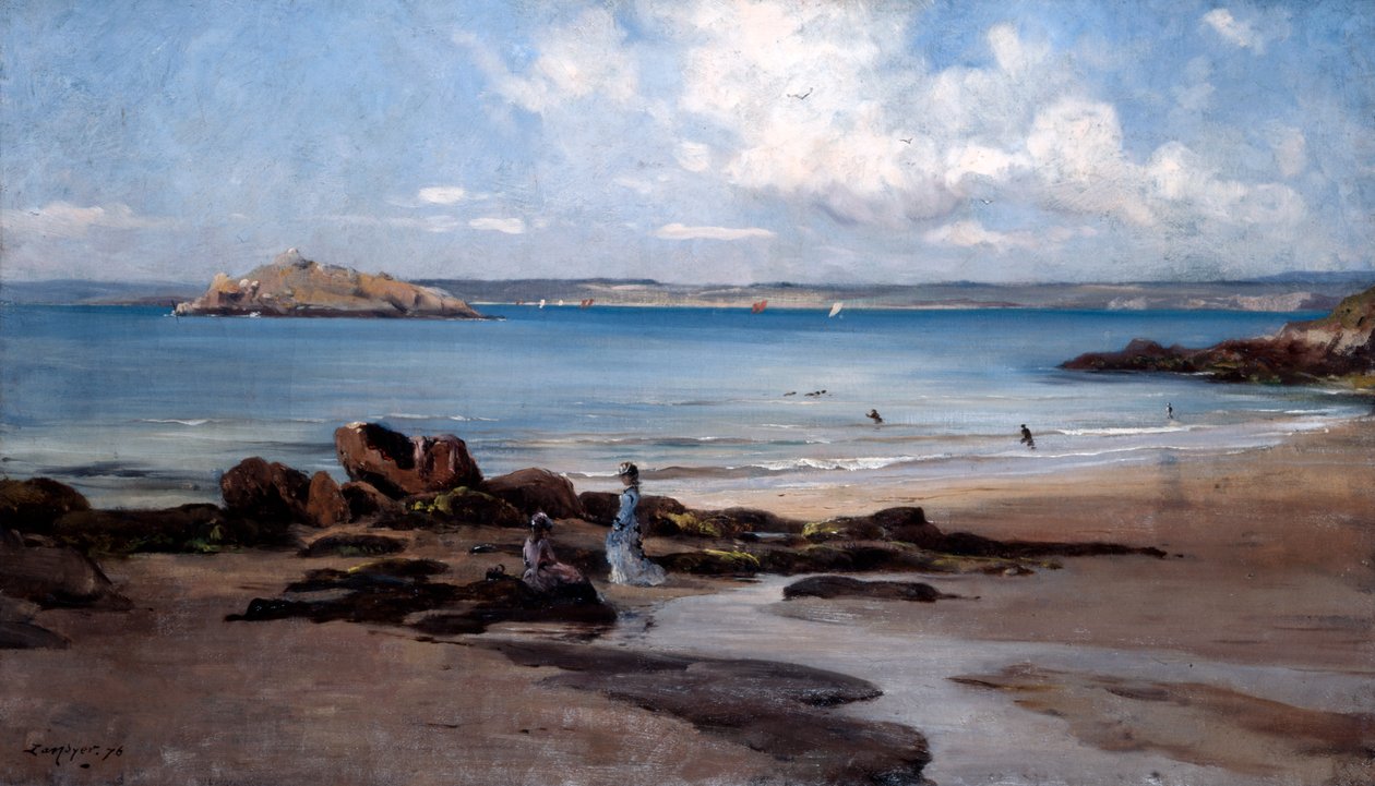 Dámská pláž na koupání, 1876. od Emmanuel Lansyer