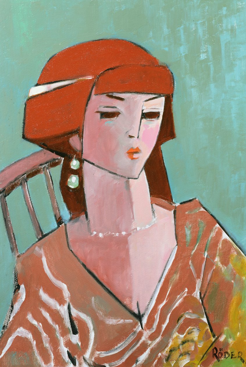 Carole R, 2007 (olej na plátně) od Endre Roder