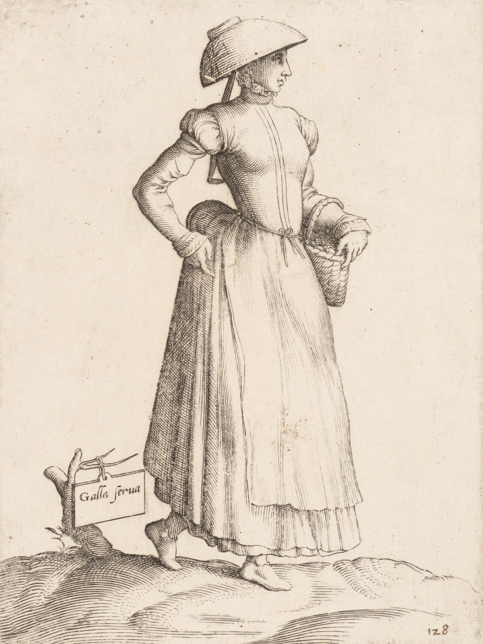 Kostýmní deska: Galla Serva, ca. 1557-58. od Enea Vico