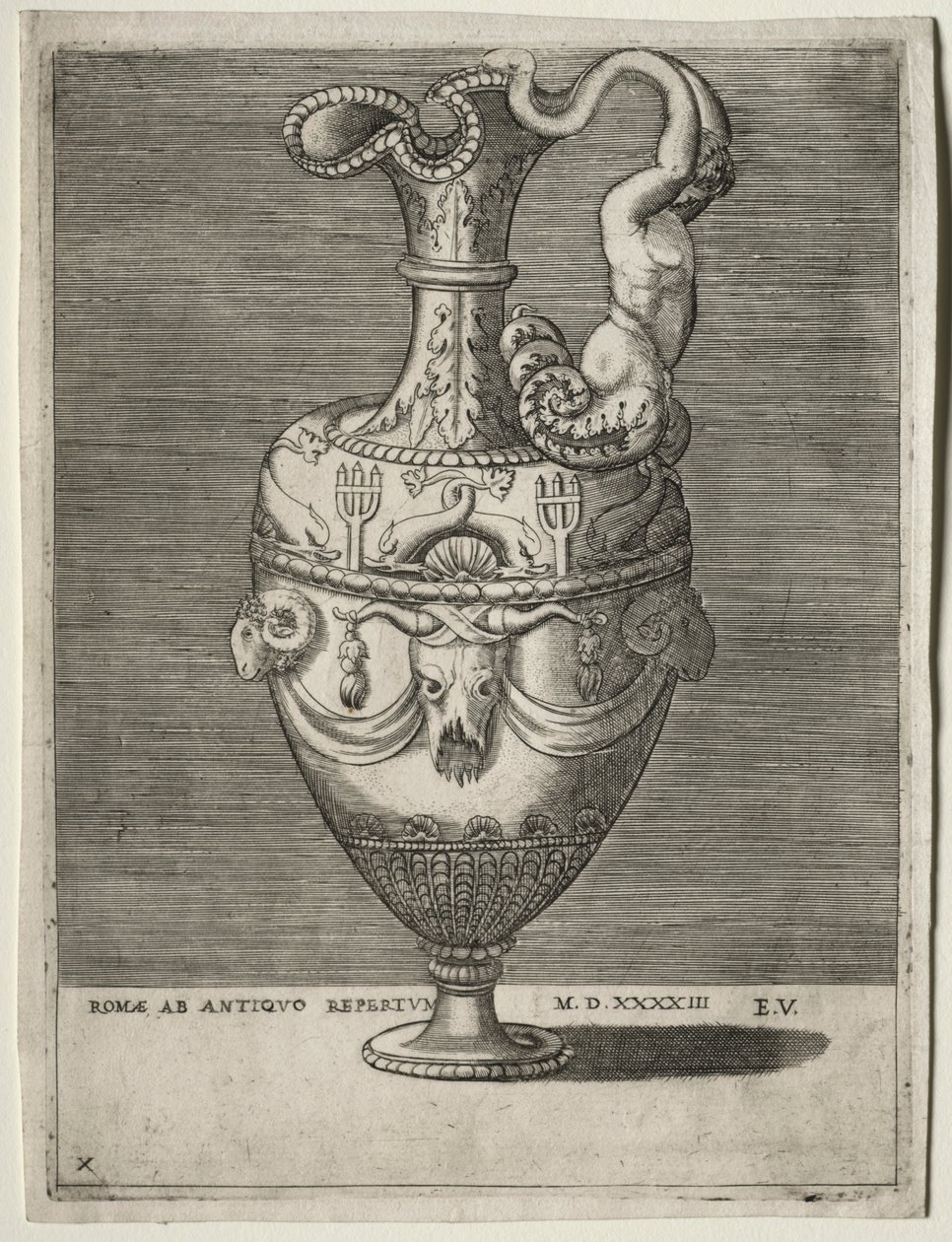 Ewer zdobený delfíny, 1543. od Enea Vico