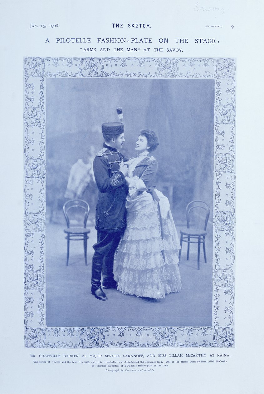 A Pilotelle Fashion-Plate na jevišti, 15. ledna 1908 od English Photographer