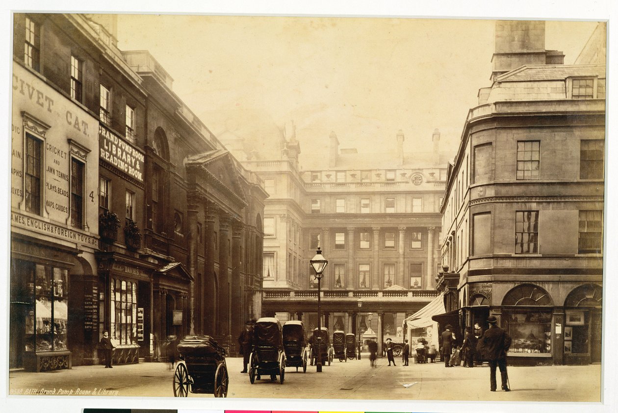 Abbey Square and Pump Rooms, Bath, c.1880 od English Photographer