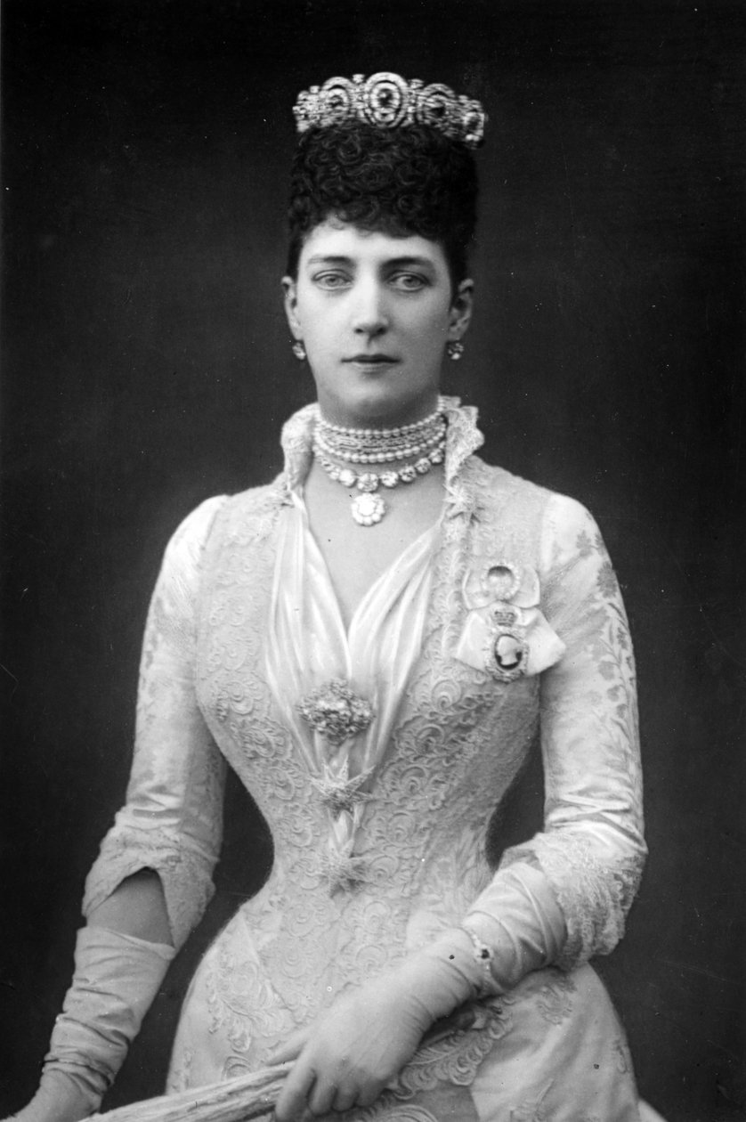 Alexandra, královna choť Edwarda VII Velké Británie, kolem roku 1890 od English Photographer