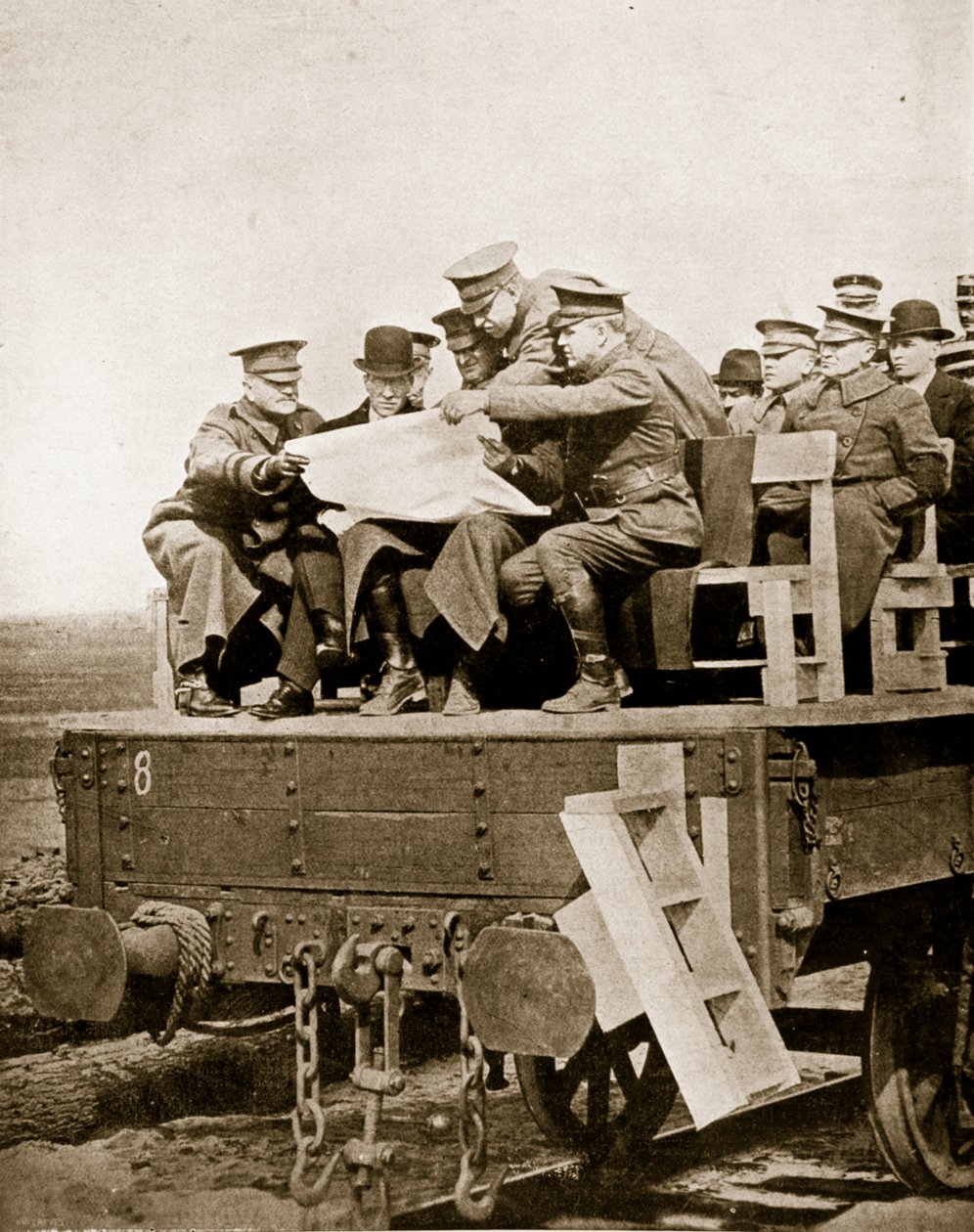 Američané ve Francii, 1918 (sépiová fotografie) od English Photographer