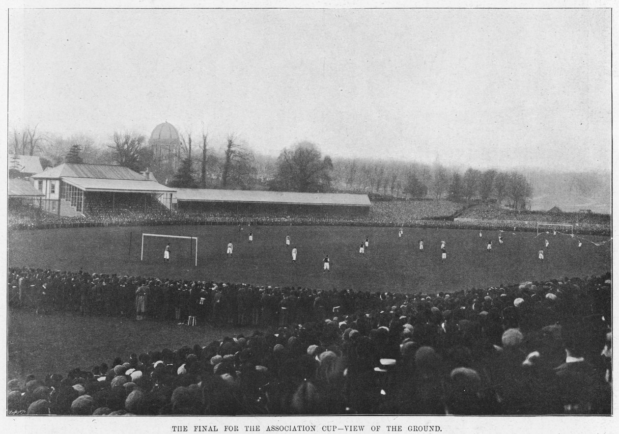 Aston Villa a Everton hrají finále Poháru asociace, 1897 od English Photographer