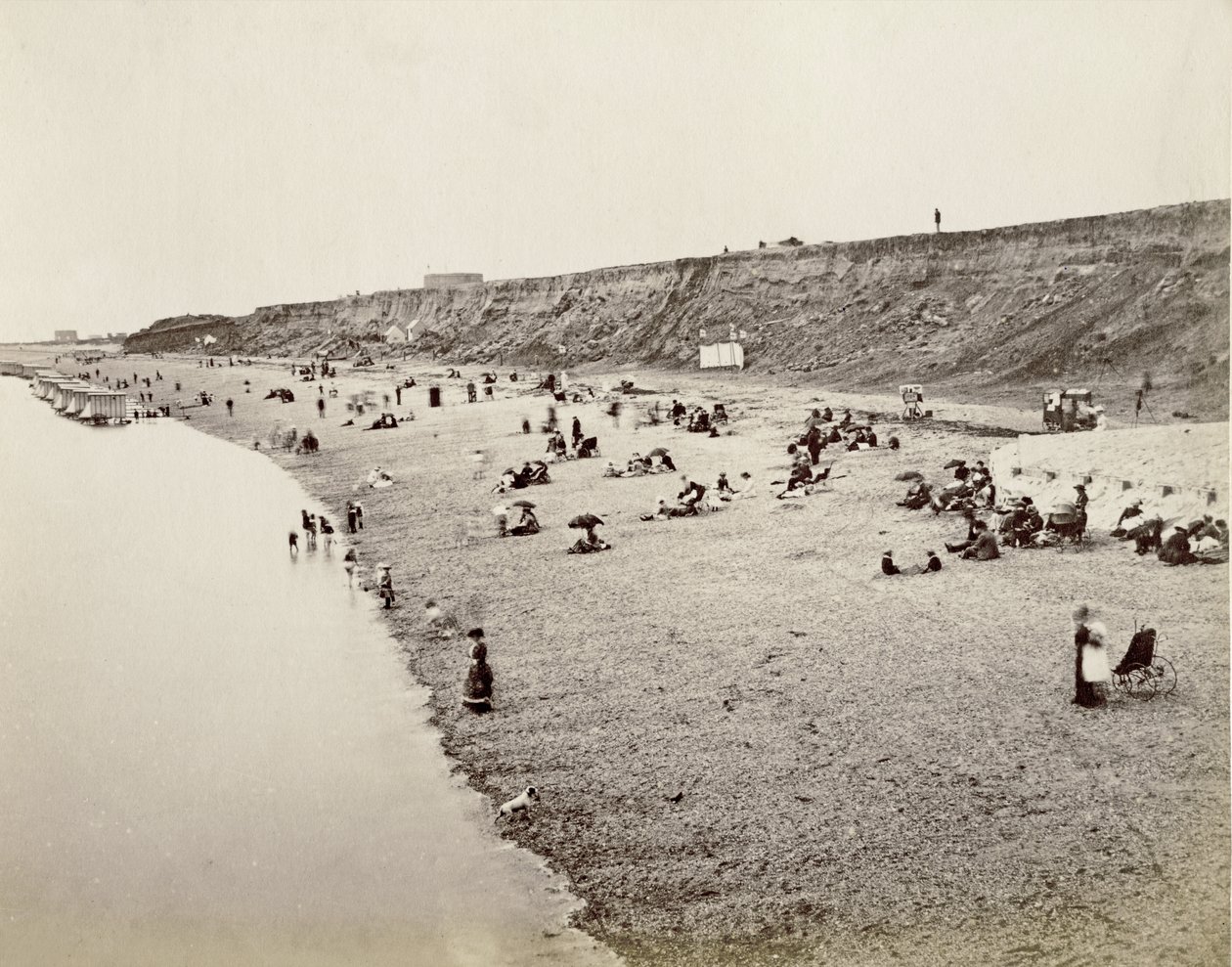 Babbacombe Beach, Devon, 90. léta 19. století od English Photographer