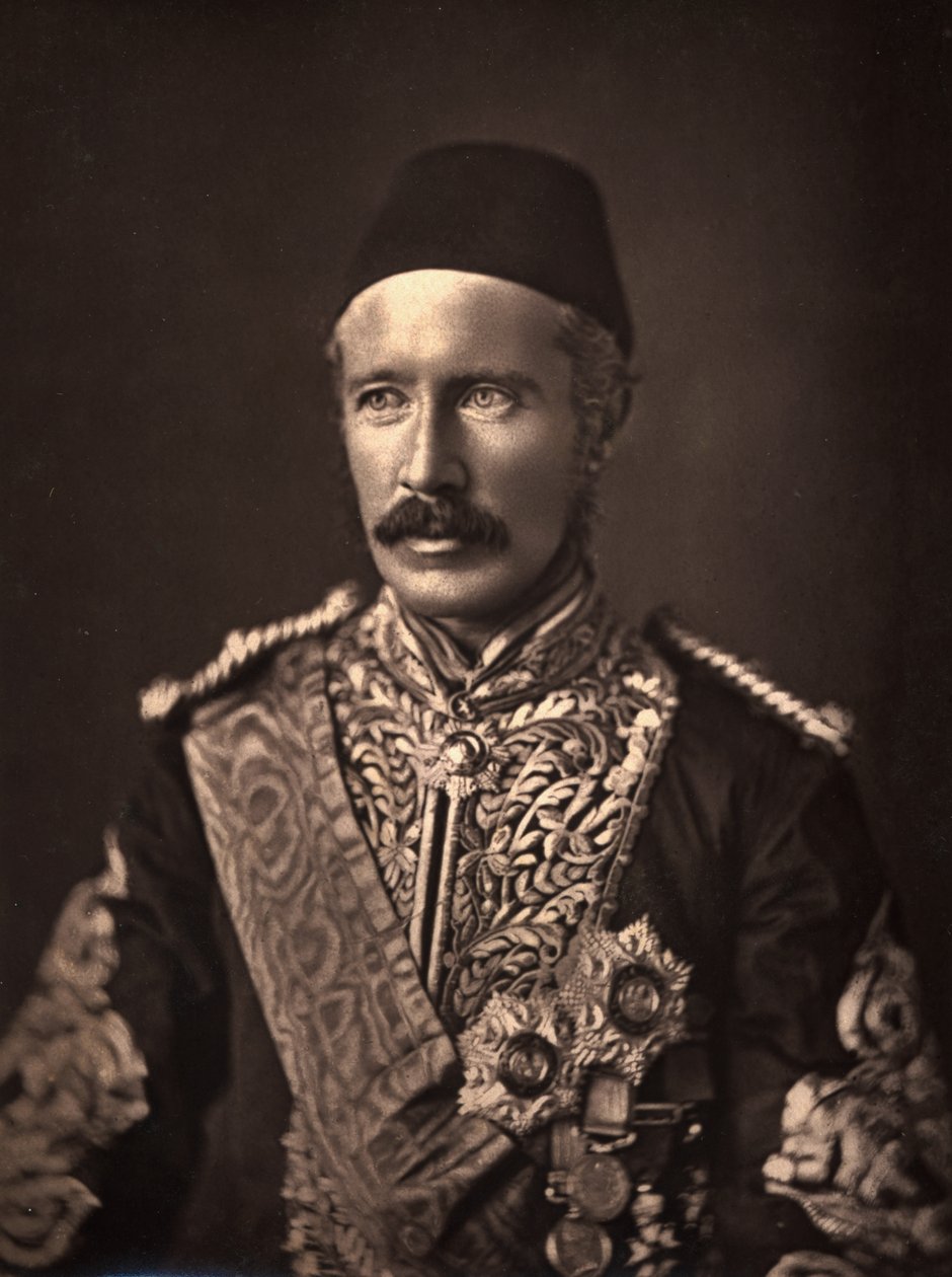 Generál Charles George Gordon (1833-85) (hlubotisk) od English Photographer