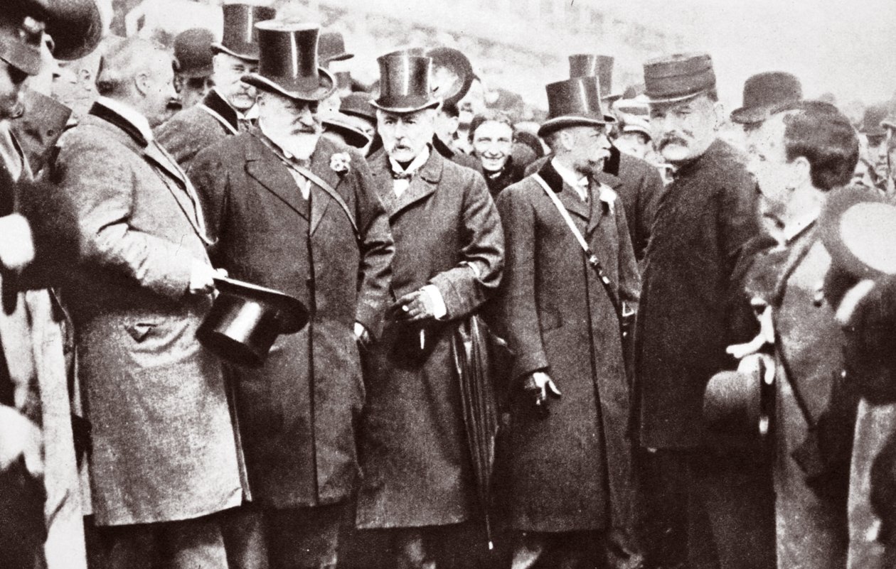 Král Edward VII. a princ z Walesu v Epsomu, 1909 od English Photographer