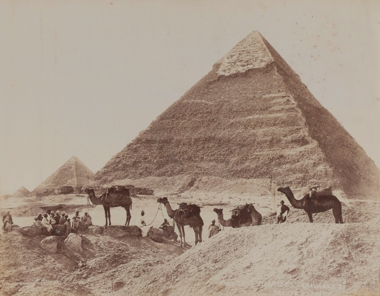 Pyramida, Egypt, 1893 od English Photographer