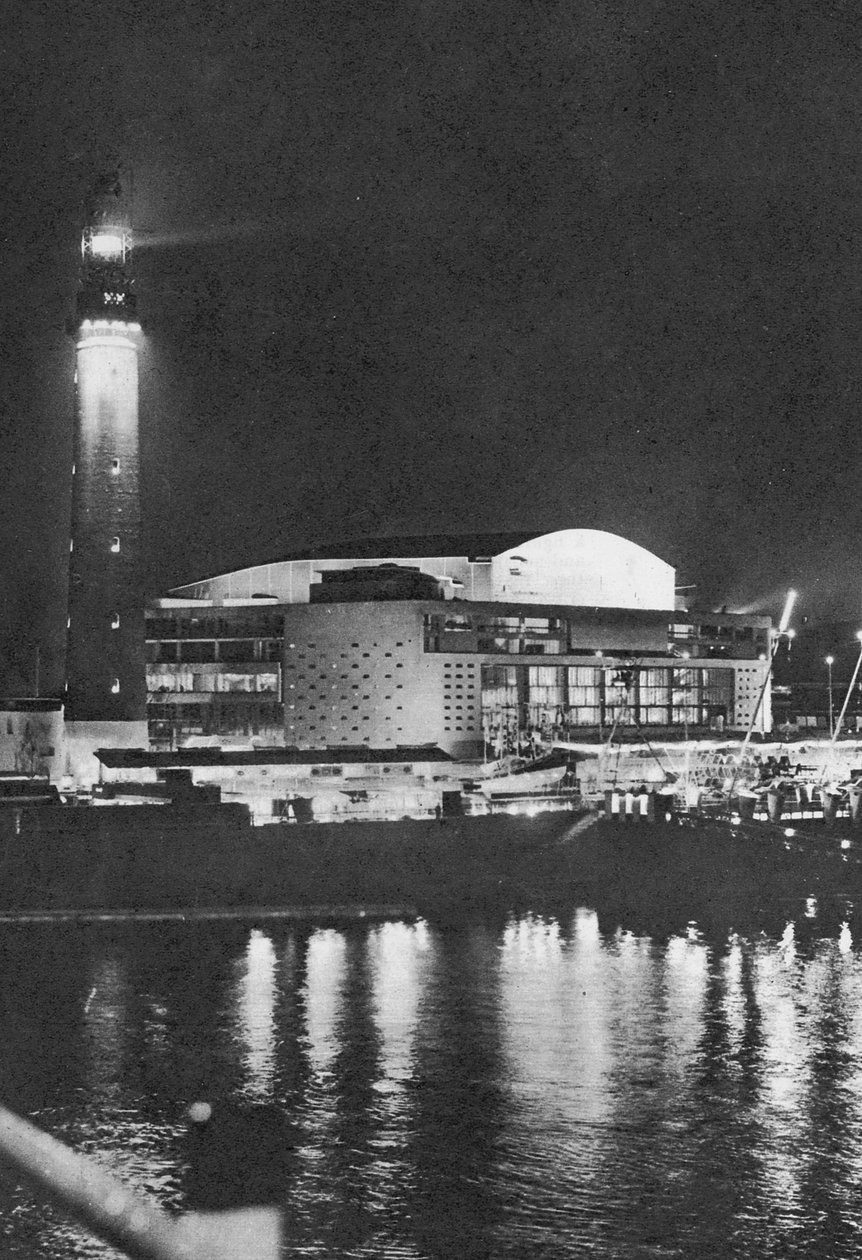 Southbank v noci, 1951 od English Photographer