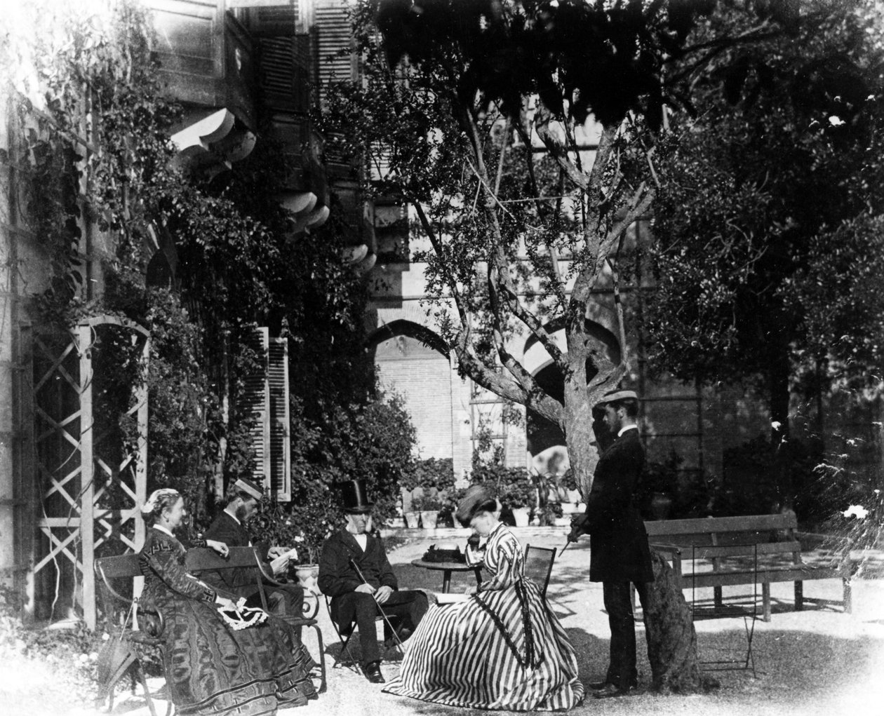 The Convent Gardens, Gibraltar, c.1868 od English Photographer