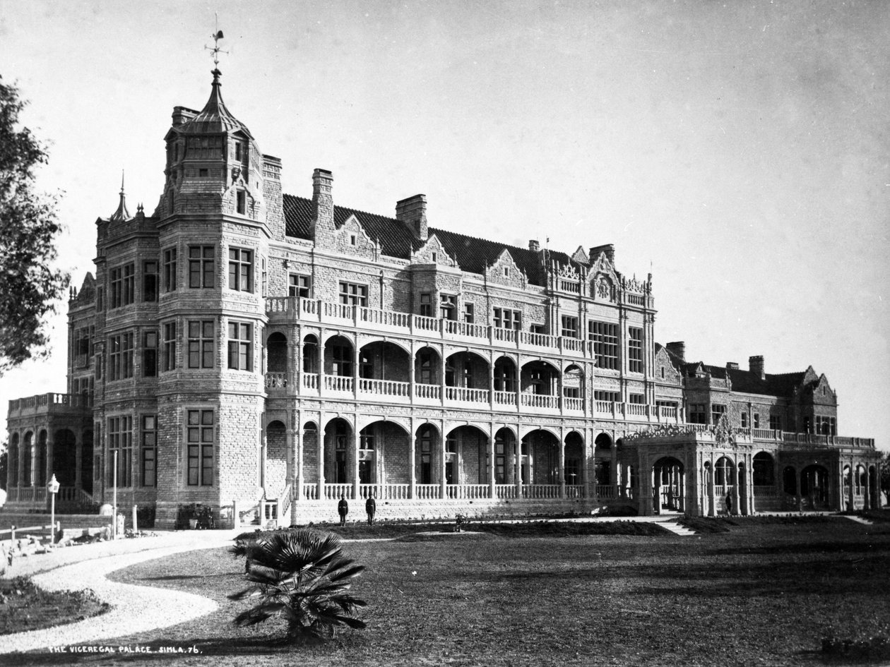 Místoregalský palác, Simla, kolem roku 1890 od English Photographer