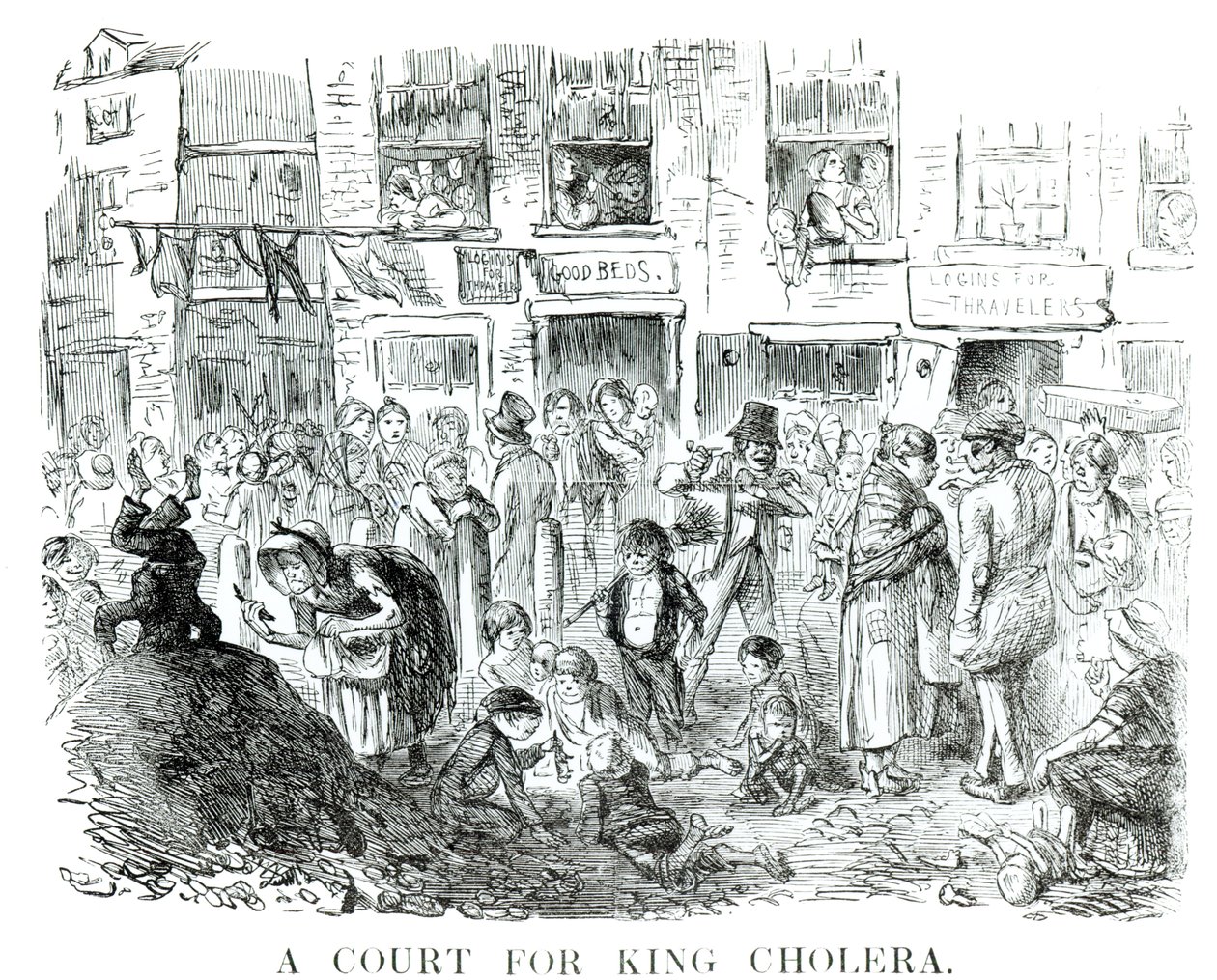 Soud pro krále cholery, 1852 od English School